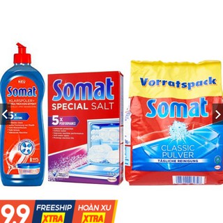 Bộ bột rửa bát somat ( bột + muối + bóng )