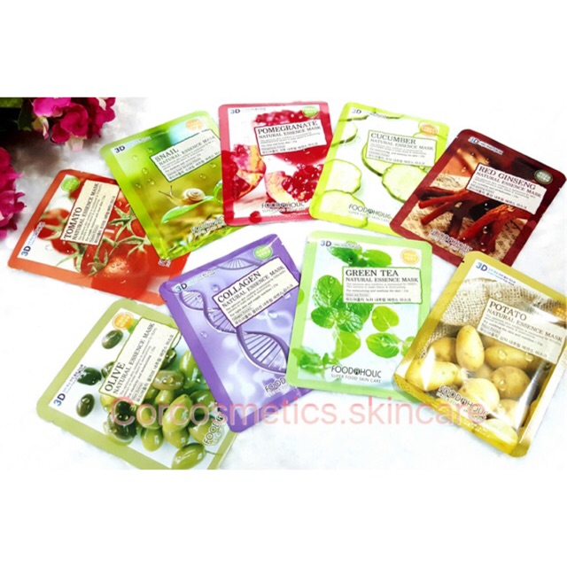 Mặt nạ 3D Foodaholic Natural Essence Mask 23ml/miếng | BigBuy360 - bigbuy360.vn