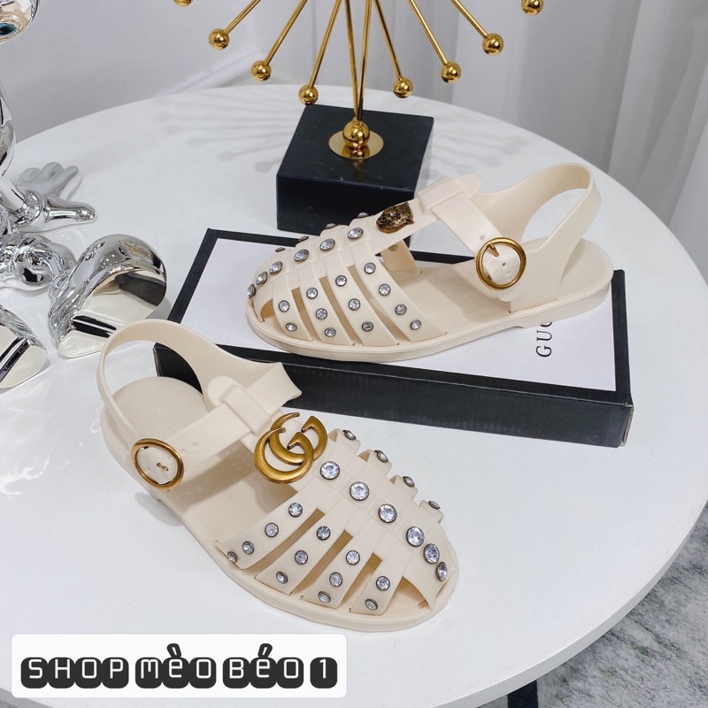 Sandal giọ gc kem viền đá fullbox