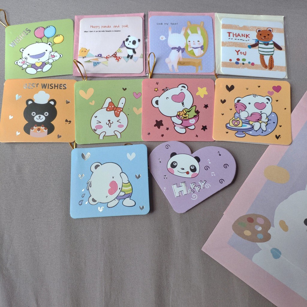 Thiệp Mini Chúc Mừng Sinh Nhật, Thiệp Cute Nhiều Chủ Đề - Noel, Valentine, 8/3, 20/10,... TG01