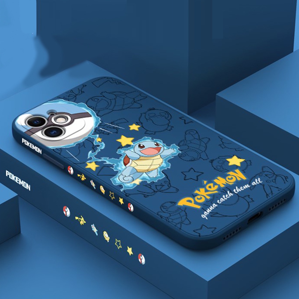 Ốp Điện Thoại Mềm Chống Rơi Hình Pokemon Pikachu Cho iphone 13 12 11 pro max Xs max XR 7 8 plus se2020