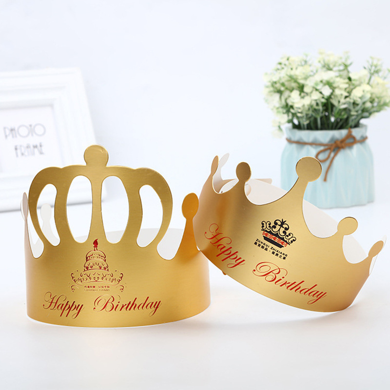 Mũ vương miện sinh nhật bằng giấy bìa sang trọng