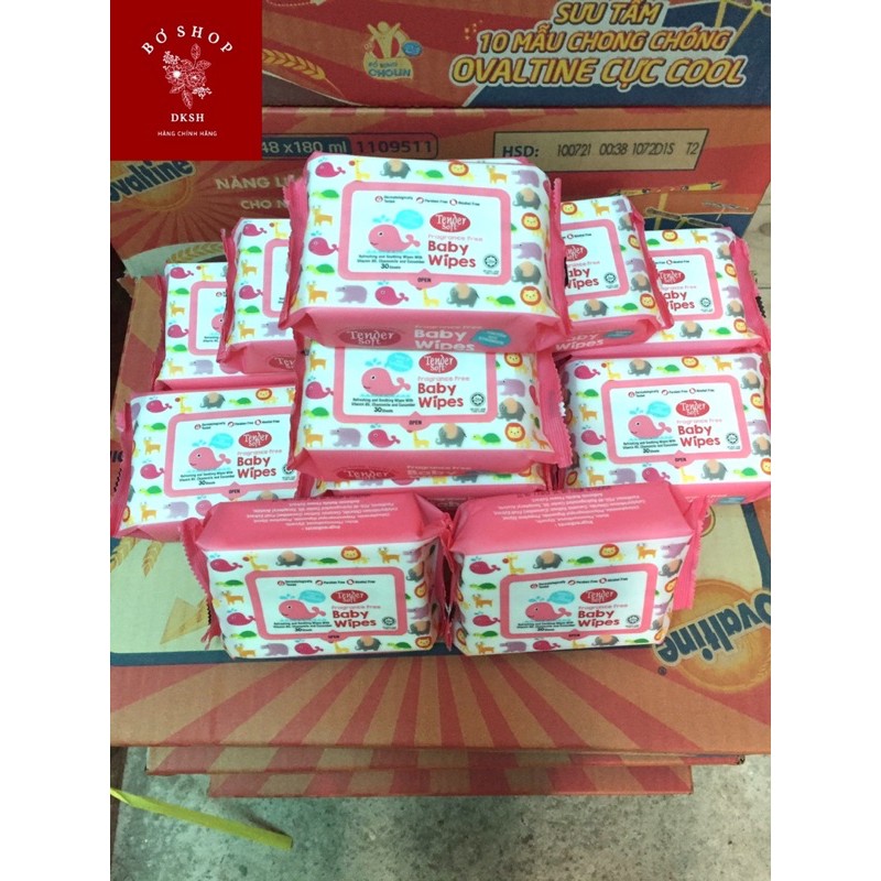Khăn Ướt Trẻ Em Tender Soft. Hàng chính hãng DKSH Việt Nam.