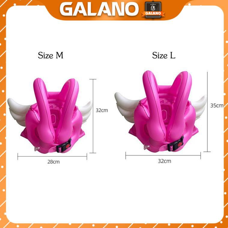 Phao Bơi Cho Bé GALANO Phao Tập Bơi Cho Bé Có Khóa An Toàn Bơi Lội Hình Đôi Cánh Thiên Thần SS-001263