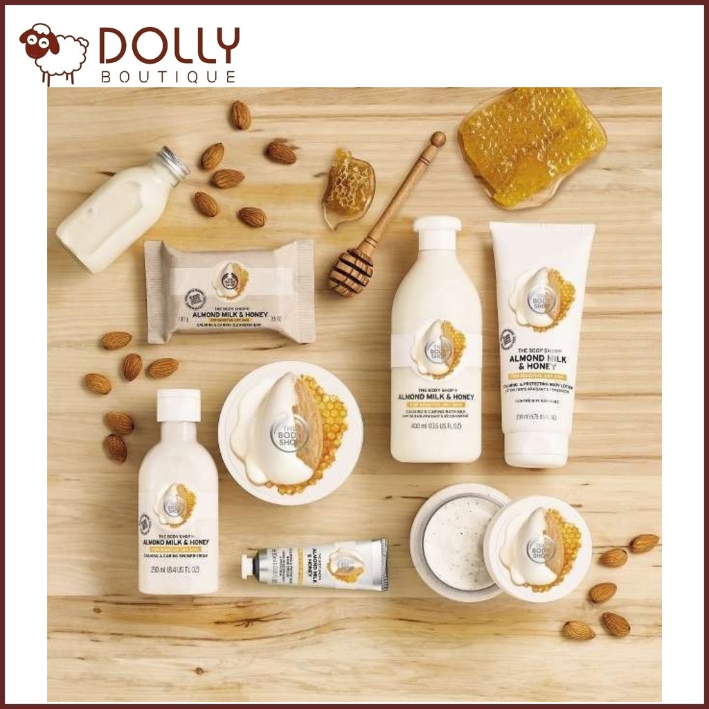 Tẩy Da Chết Cơ Thế The Body Shop Almond Milk & Honey Cream Scrub