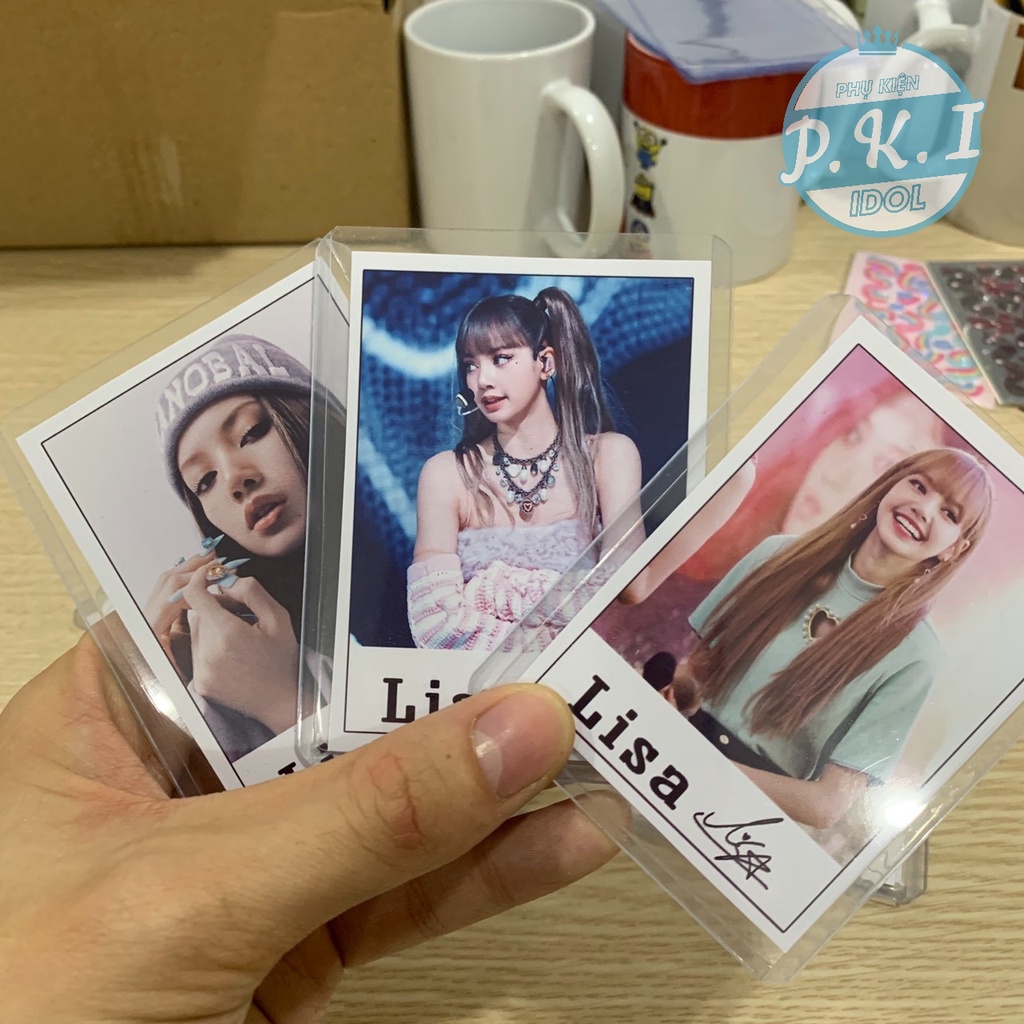 Bộ Lomo Card Lisa Có Chữ Kí - Combo Tặng Kèm 9 Toploader Đựng Ảnh B8