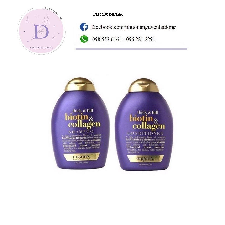 Dầu gội biotin&amp;collagen kích thích mọc tóc