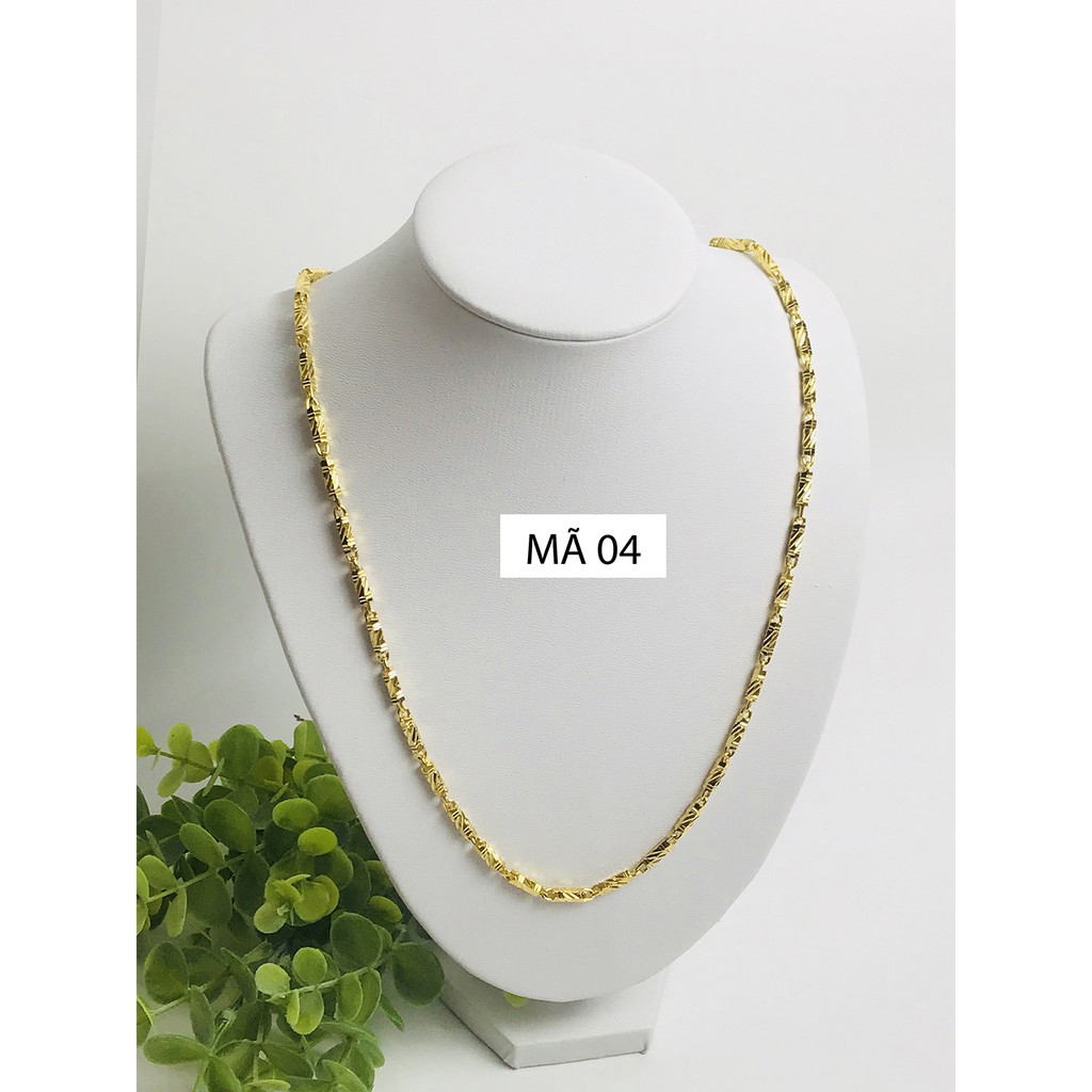 [MẪU MỚI, BÁN VỐN ĐỂ LẤY ĐÁNH GIÁ] DÂY CHUYỀN NAM MẠ VÀNG 18K CAO CẤP