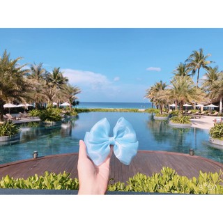 Cột tóc nơ tiểu thư ( hình thật)