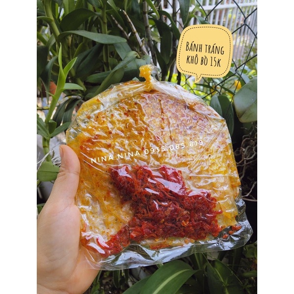 Bánh tráng khô bò