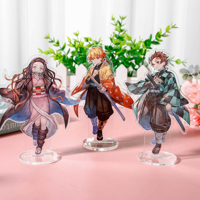 Mô hình nhân vật anime Demon Slayer có thể đứng chất liệu acrylic để bàn trang trí