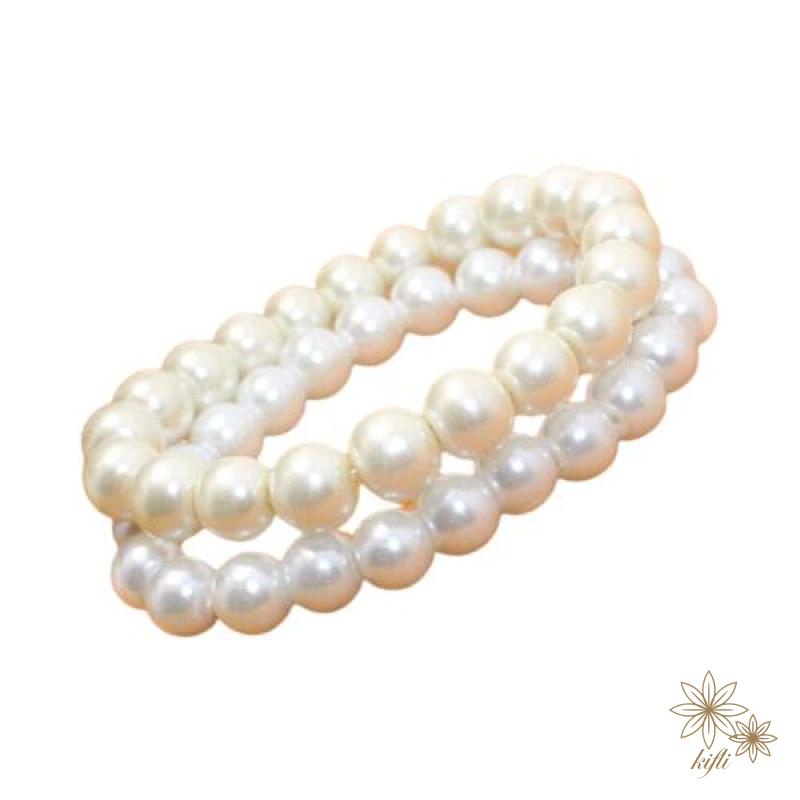 Vòng Tay Hạt Ngọc Trai 8MM Co Giãn