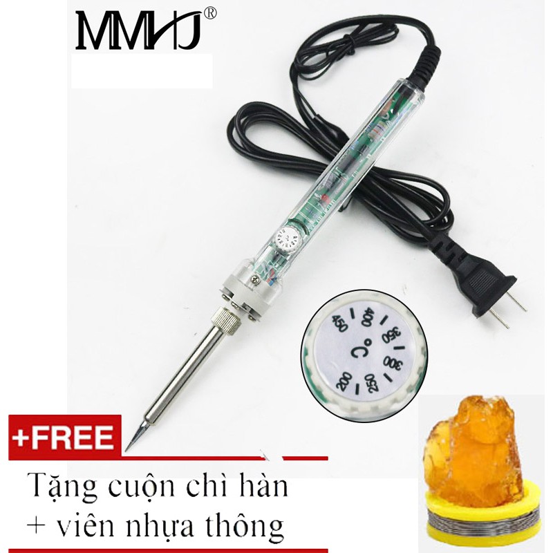 Mỏ hàn thiếc điều chỉnh nhiệt độ + chì hàn và nhựa thông  - no 907