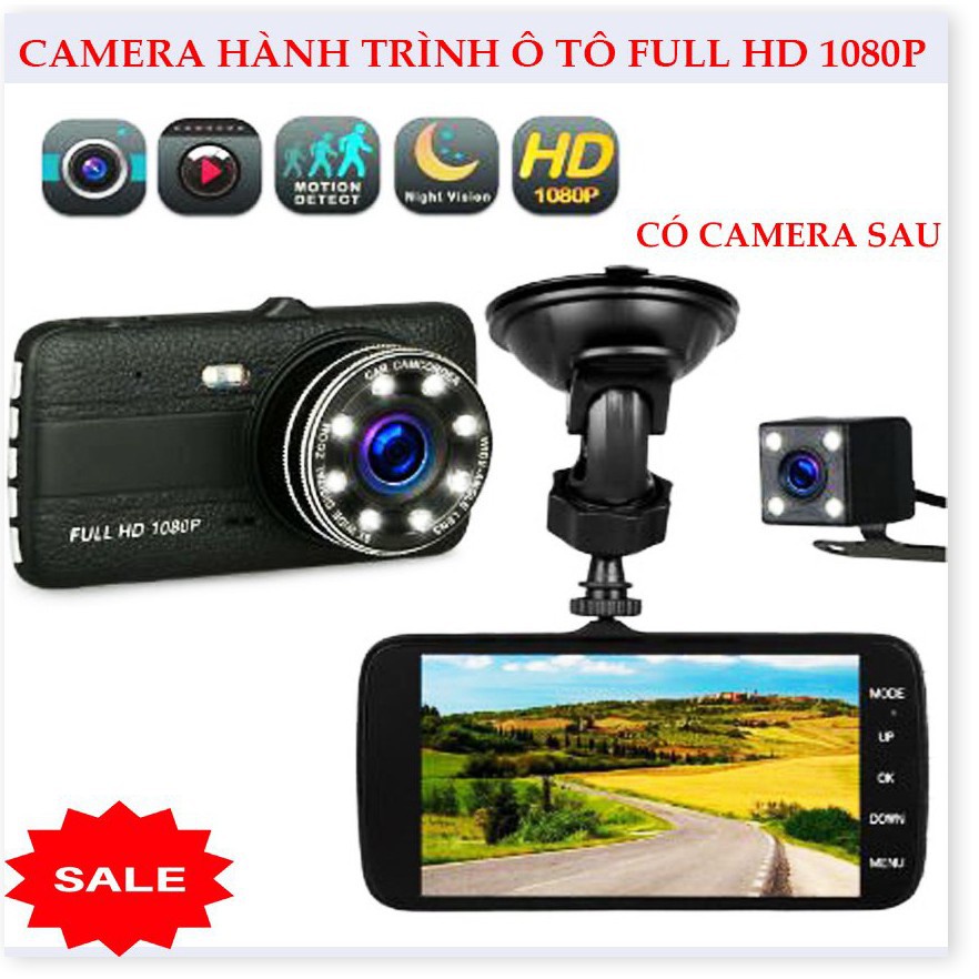 [Cao cấp - đóng seal] Camera hành trình ONVIZCAM CX5 8 LED MÀN HÌNH 4 INH giá rẻ