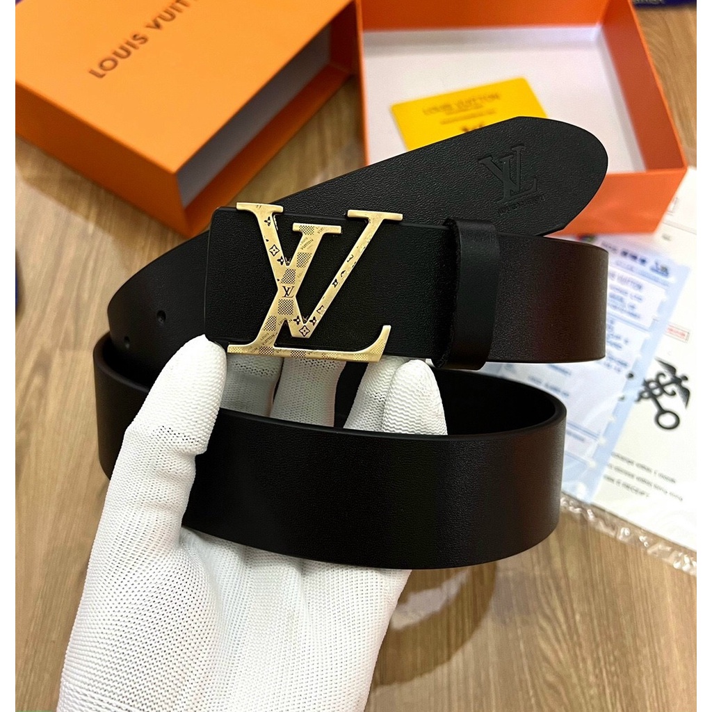 Thắt lưng nam LV cao cấp🔥 Dây lưng da thật nguyên miếng fullbox