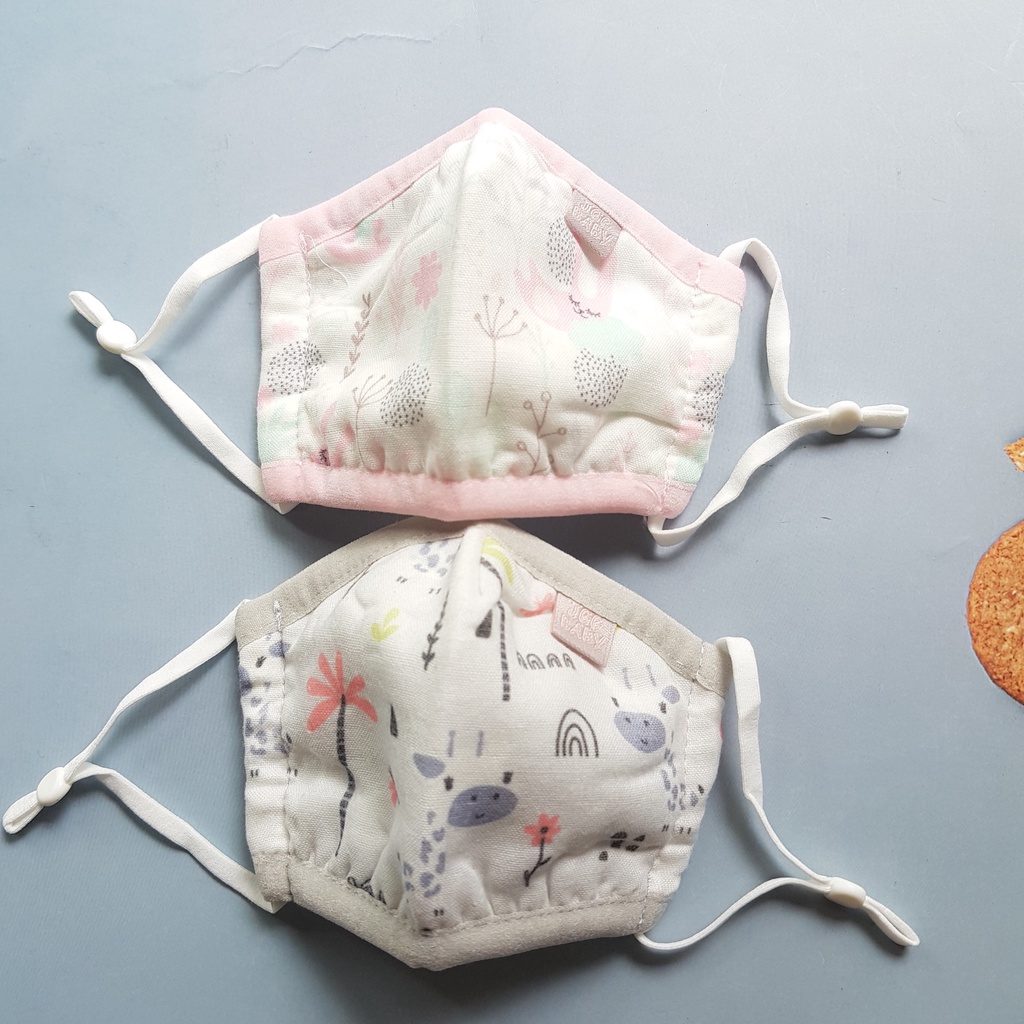 Khẩu trang vải kháng khuẩn, Khẩu trang vải cho bé 0-3 tuổi