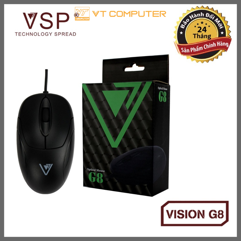 Chuột Có Dây Vision G8 / Bảo Hành 12 Tháng