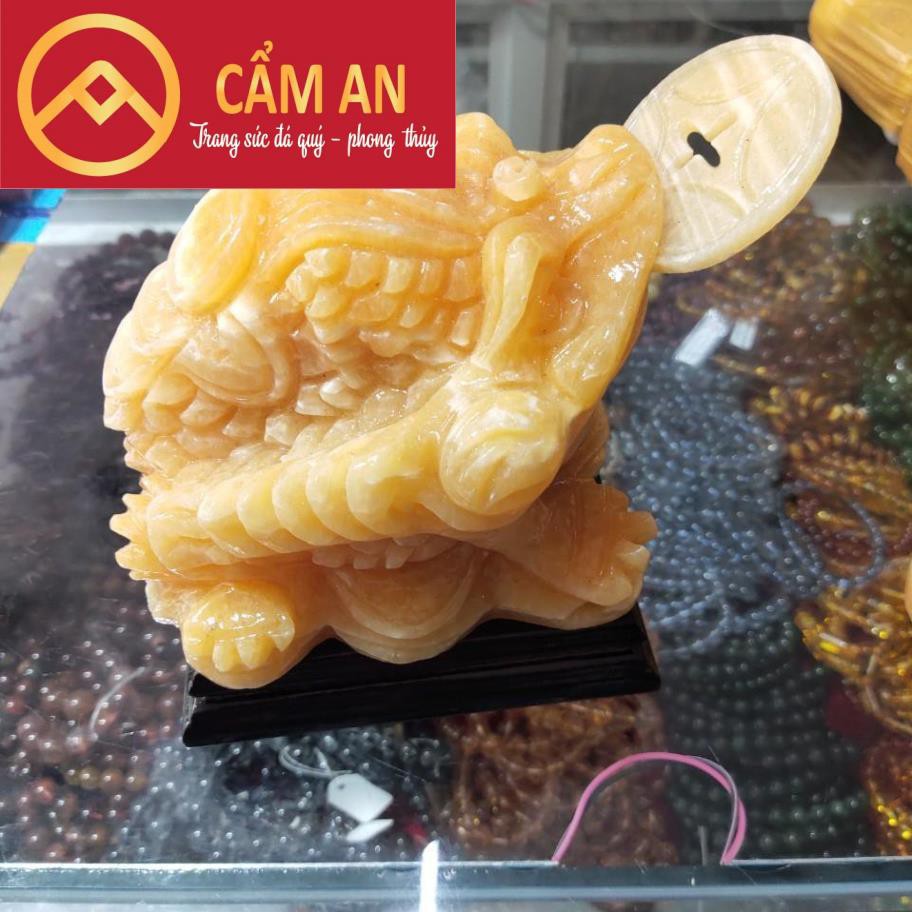 CÓC THIỀM THỪ NGẬM TIỀN TÀI LỘC ĐÁ NGỌC HOÀNG LONG 1.5 kg