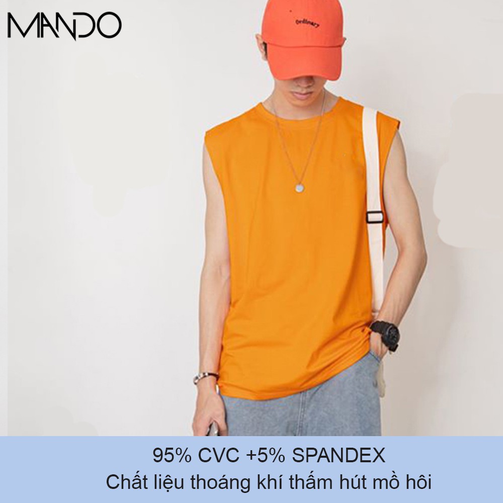 Áo Thun Nam, Áo Tanktop Cotton Nam Phối Cùng Quần Jean, Kaki Siêu Thoáng Mát Thấm Hút Mồ Hôi Thời Trang MANDO- PDN009 | BigBuy360 - bigbuy360.vn