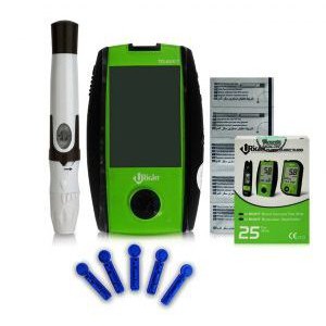 Máy đo đường huyết uright TD 4267 cao cấp + Tặng 25kim, 25 que và bông tẩm cồn
