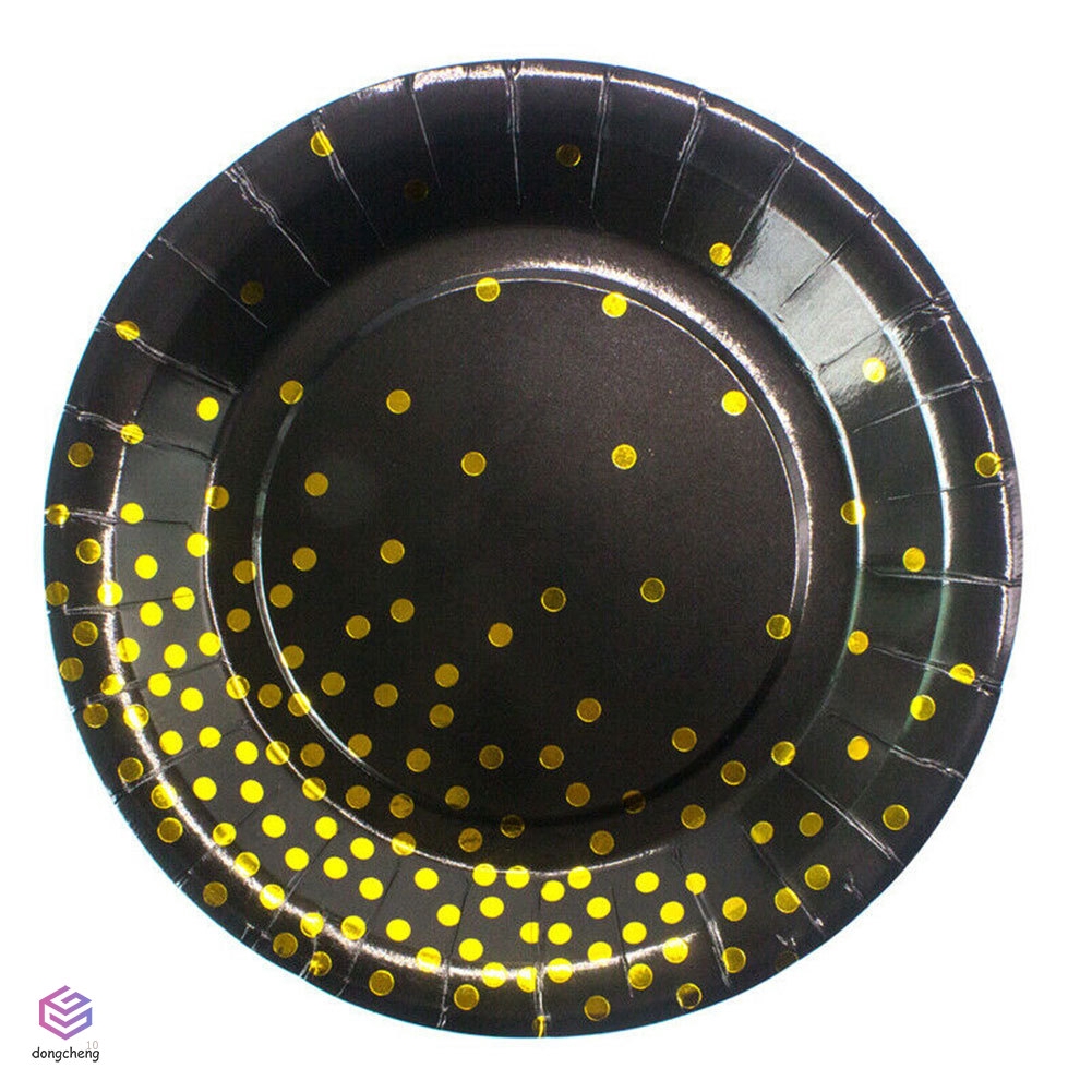 Bộ 40 cốc/ đĩa giấy dùng 1 lần dùng trang trí tiệc cưới/ sinh nhật