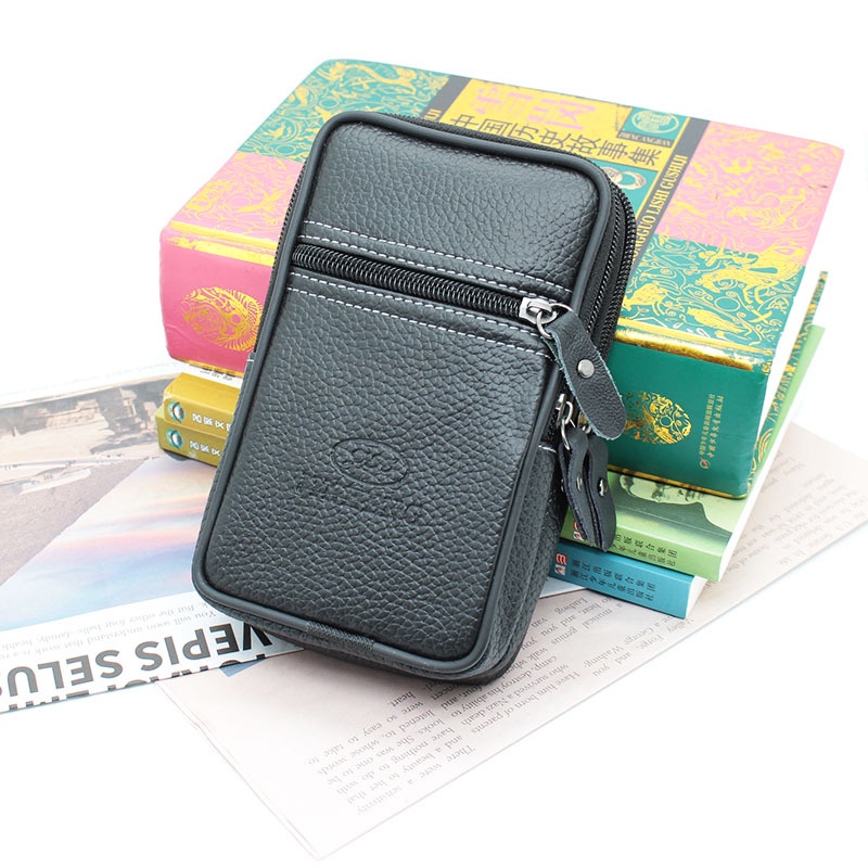 Túi Da Pu Đựng Điện Thoại Đeo Hông Chống Thấm Nước Sức Chứa Lớn Tiện Dụng Ốp