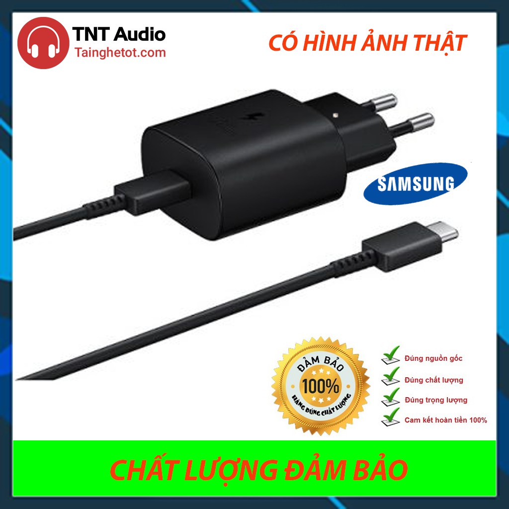 [Bh 1 đổi 1] ( Củ sạc + dây sạc ) Sạc siêu nhanh 25W Super Fast Charging Samsung Galaxy S10 / galaxy s10 plus / s10+