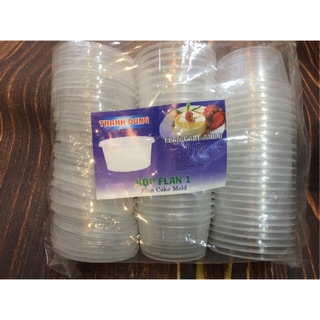 Hộp caramen ( Flan ) nhỏ dày bịch 50 cái