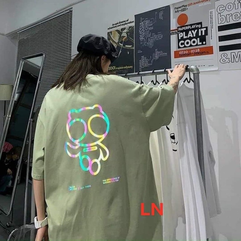 Áo phông thỏ mắt to phản quang 7m DA6