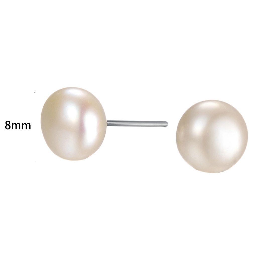 Khuyên tai giả ngọc trai kiểu dáng đơn giản thời trang cho nữ