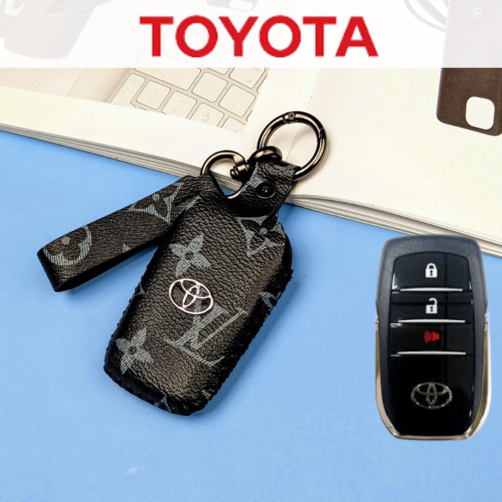 Bọc Chìa Khóa Toyota Fortuner,Toyota Land Cruiser,Toyota Camry 3 Nút,Bao Da Chìa Khóa Toyota Fortuner,(TFO3)