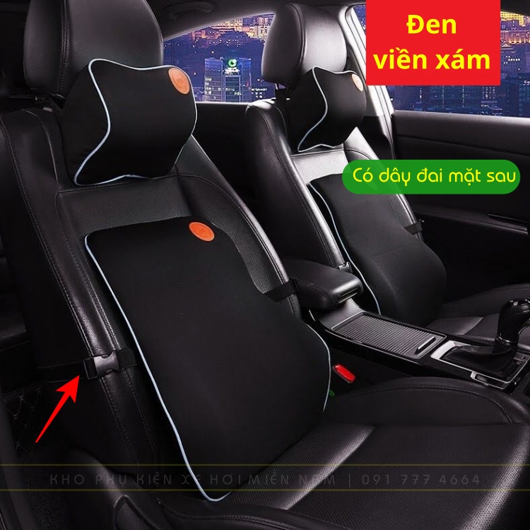 Gối tựa đầu ô tô , Tựa lưng ô tô , xe hơi MINCAR chất liệu cao su non cao cấp siêu đàn hồi