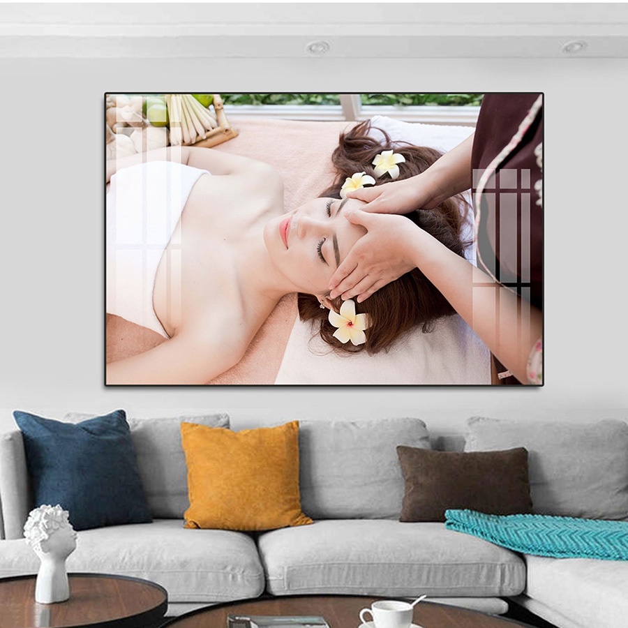 Tranh Treo Tường Spa Thư Giãn - Tranh Treo Spa Laminate Tráng Gương