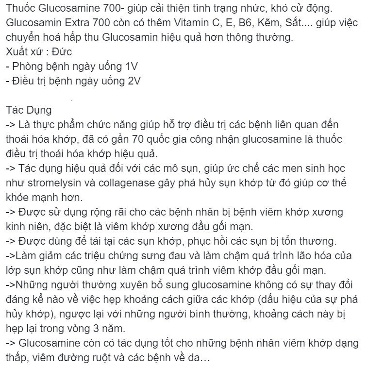 Hàng Đức bill điện tử chăm sóc cơ thể glu 700