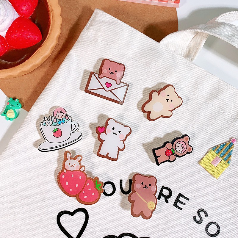 Sticker đính balo, túi hình thú siêu dễ thương (1 Cái - Mẫu Tự Chọn - Inbox Shop nhé)