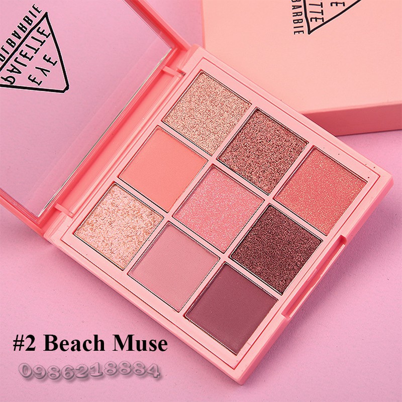 Bảng phấn mắt Coolbarbie Eye Palette tông cam đất cam đào ph62