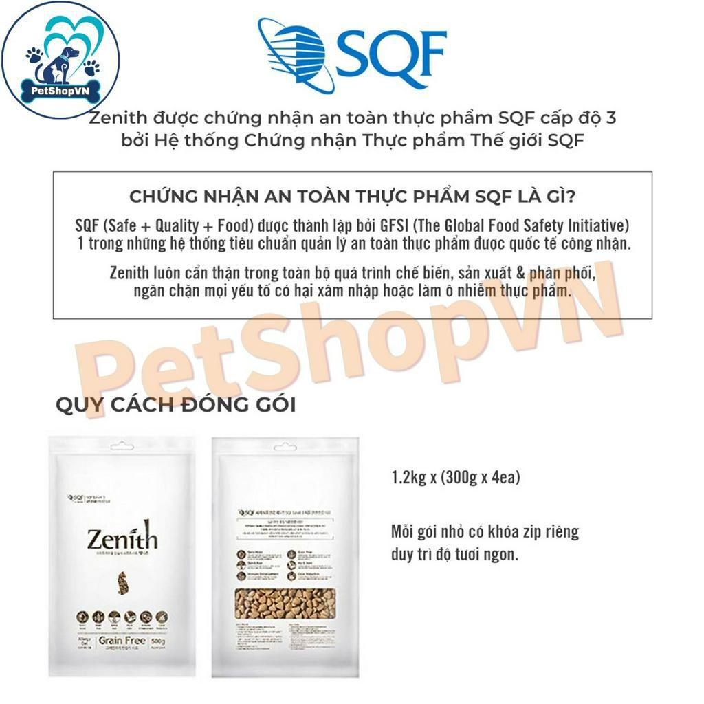 Thức Ăn Cho Mèo Hạt Mềm ZENITH HAIRBALL Túi 300g Vị Thịt Cừu, Thịt Gà & Rau Củ Quả