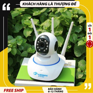 [SIÊU SALE]    Camera WIFI Yoosee HD720P 3 Anten 720HD Siêu Nét 2019 D13