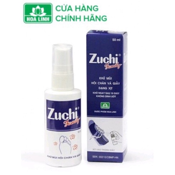 Xịt khử mùi Zuchi Family dung tích 50ml