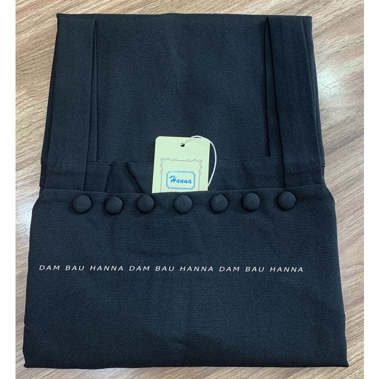 [HANNA Size 40-80kg] Đầm bầu yếm rời công sở cao cấp thoáng mát váy yếm màu đen có big size 40-80kg đầm bầu dài tới gối