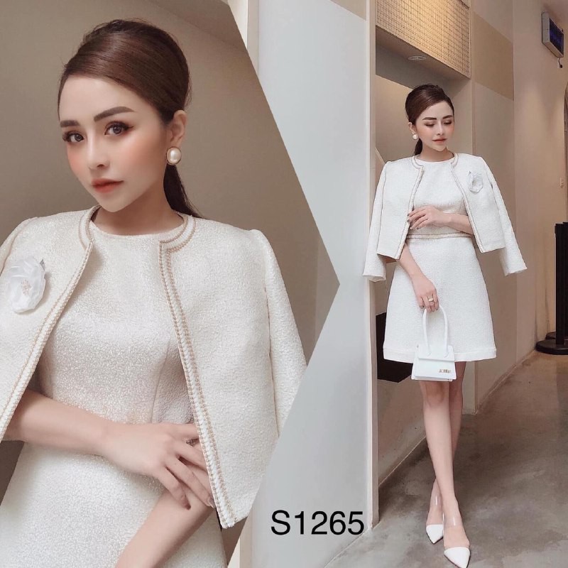 [ xả kho ] MiD Set quý cô sang chảnh S1265 thời thượng Mie Design kèm ảnh thật
