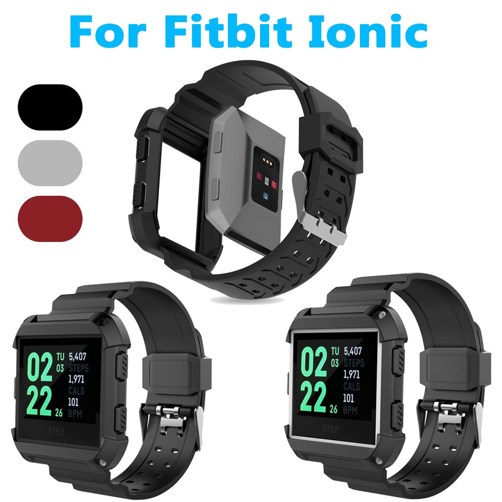 Dây đeo silicon kiểu dáng thể thao cho đồng hồ thông minh Fitbit Ionic