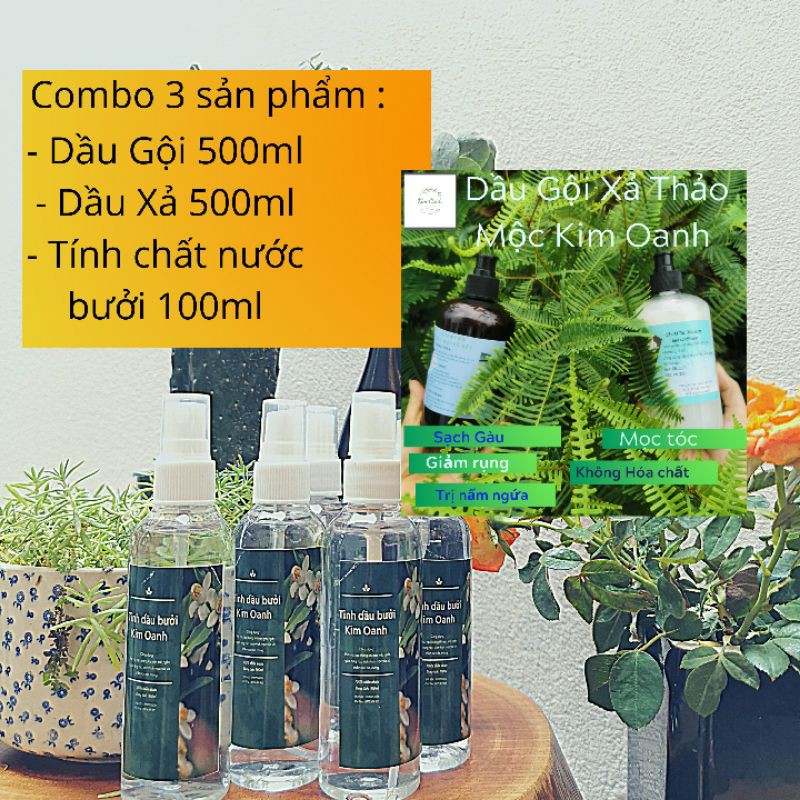 Cặp dầu Gội Xả Thảo Mộc Mọc Tóc, giảm rụng tóc, kích thích mọc tóc, trị gàu không hóa chất, thải độc da đầu, an toàn trẻ | BigBuy360 - bigbuy360.vn