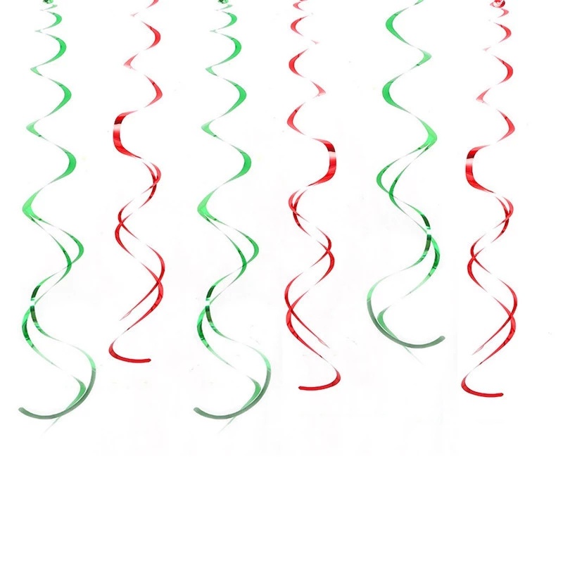 1 Bộ Phụ Kiện Trang Trí Cây Thông Noel Gồm Dây Treo Xoắn Ốc + Giấy Cạc Tông