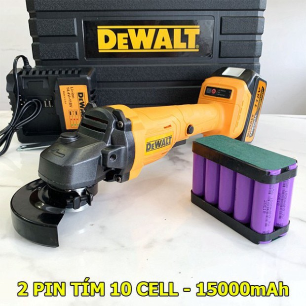 Máy mài, máy cắt dùng pin DEWALT 118V không chổi than, Lõi Đồng - Máy mài Góc