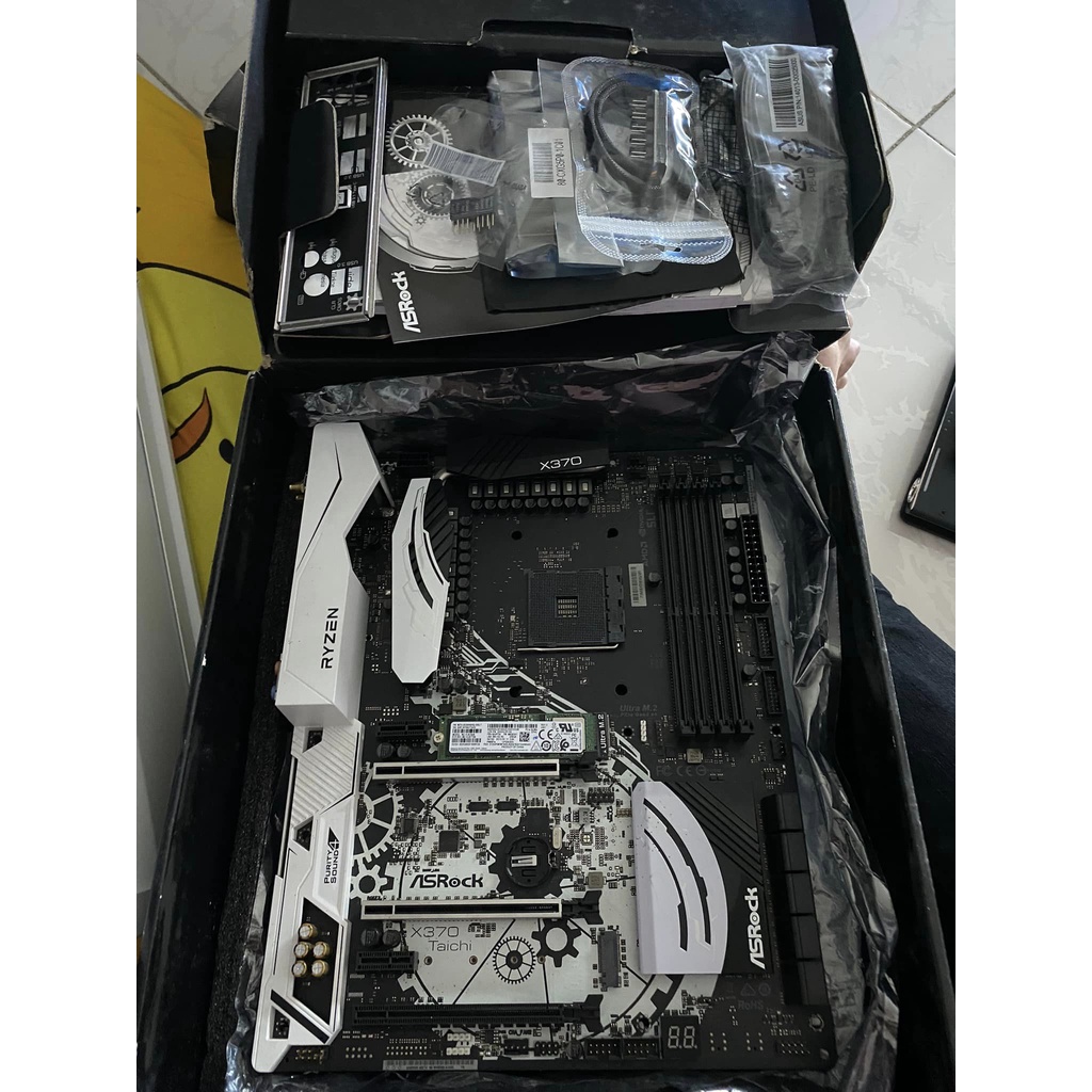 Bo mạch chủ Asrock X370 Taichi cũ, Main X370 taichi tháo máy