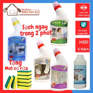 Tẩy cặn canxi trên gương kính 500ML, Tẩy men sứ, Tẩy đồ nhà bếp, Tẩy inox sen vòi, Tẩy cặn canxi trên gương kính