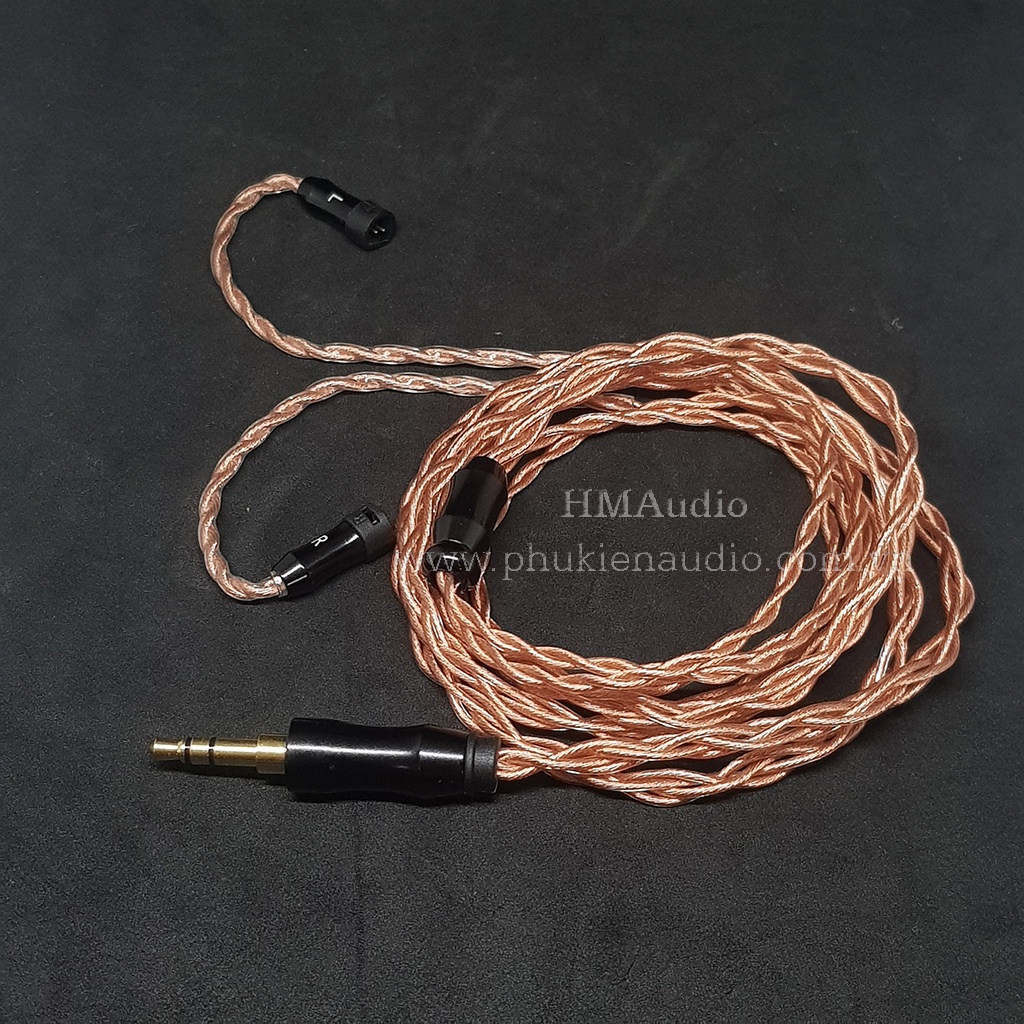Dây tai nghe đồng OFC 1.2mm tết 4 - Sennheiser IE80/ IE80s