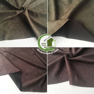 Vải da lộn - vải giả da lộn may quần áo, sofa, áo gối cao cấp - vải mềm dẻo [ 50cm x khổ 1,6m ] - chọn màu