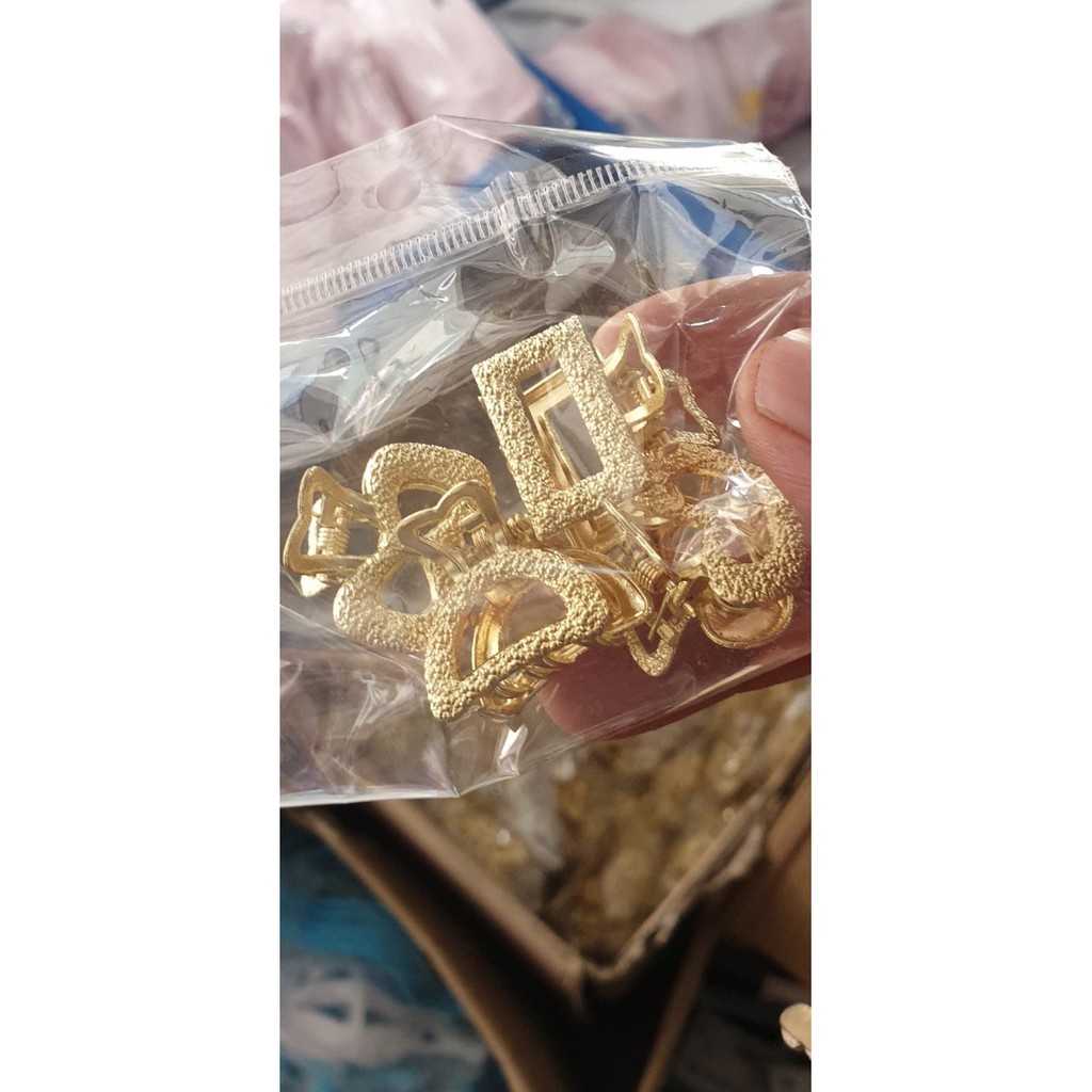 Sét  Kẹp Tóc Vàng Đính Đá Siêu Xinh